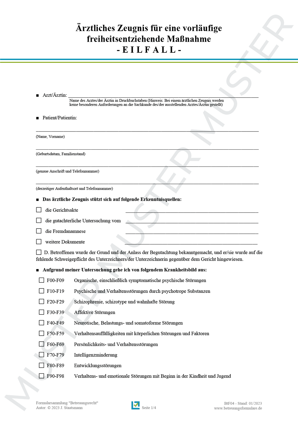 BtF04 Ärztl. Zeugnis FEM